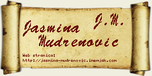 Jasmina Mudrenović vizit kartica